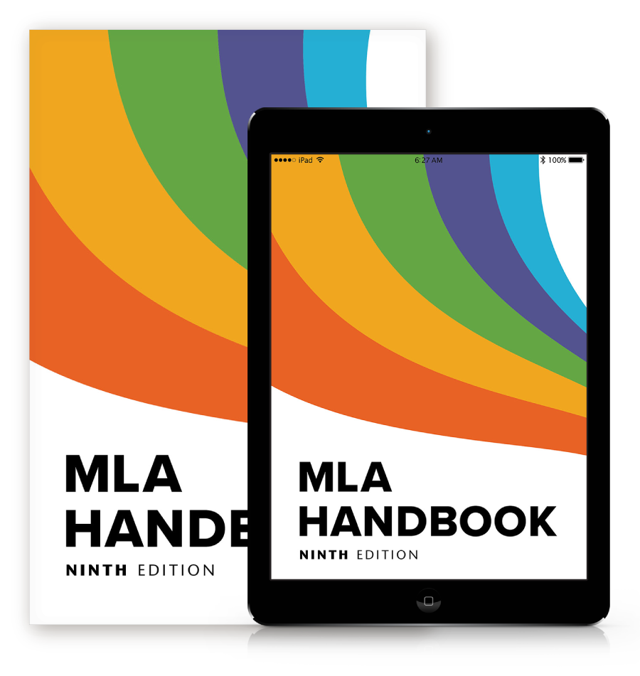 Image of cover of the 9th edition of the MLA handbook