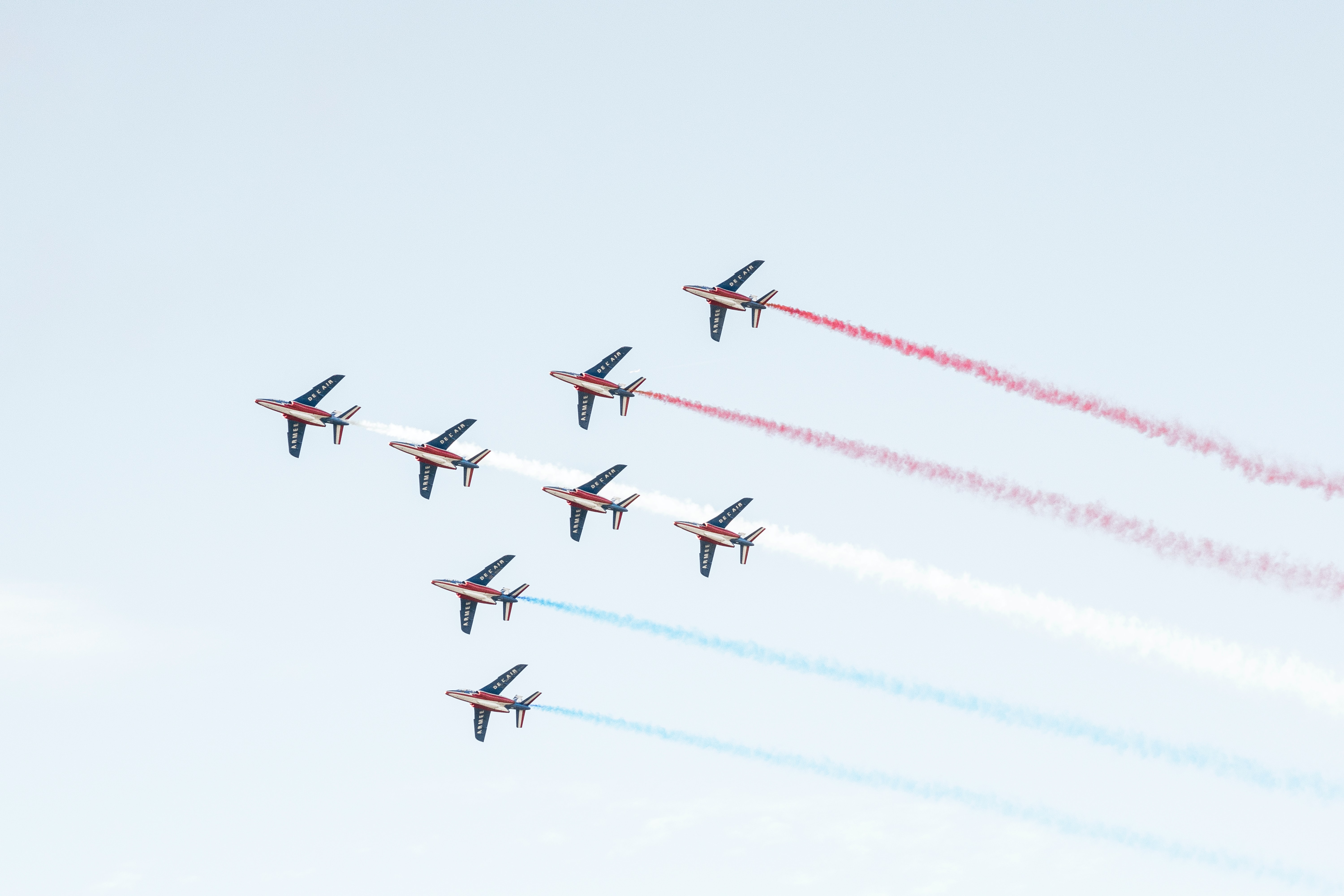Decorative, planes in a formation